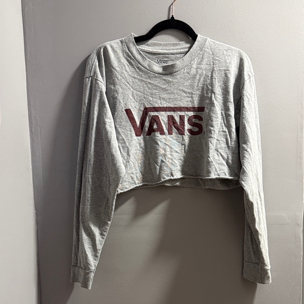 Gray Vans Crop Top